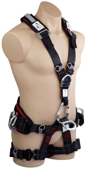 QSI Premium Multitask Rope Rescue Harness Aluminium Quick Release Buckles