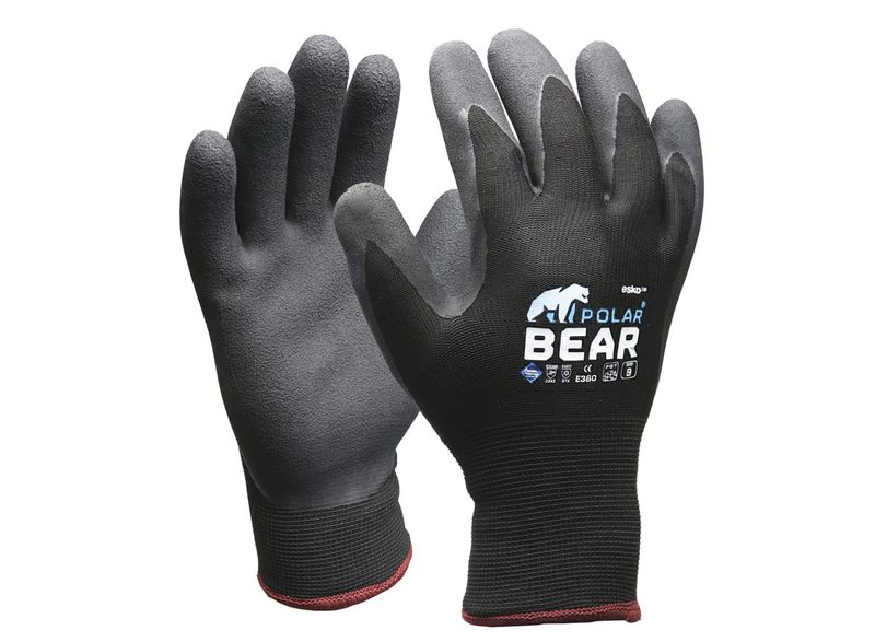 Esko Polar Bear Thermal Double Lined Winter Gloves Black