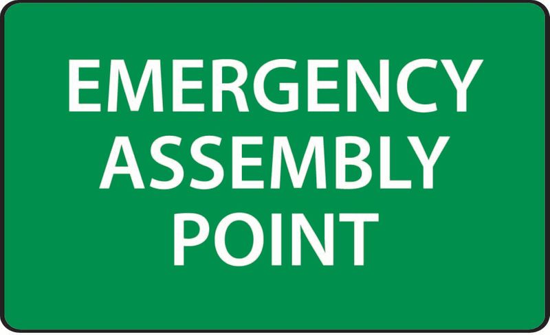 Emergency Assembly Point Coreflute