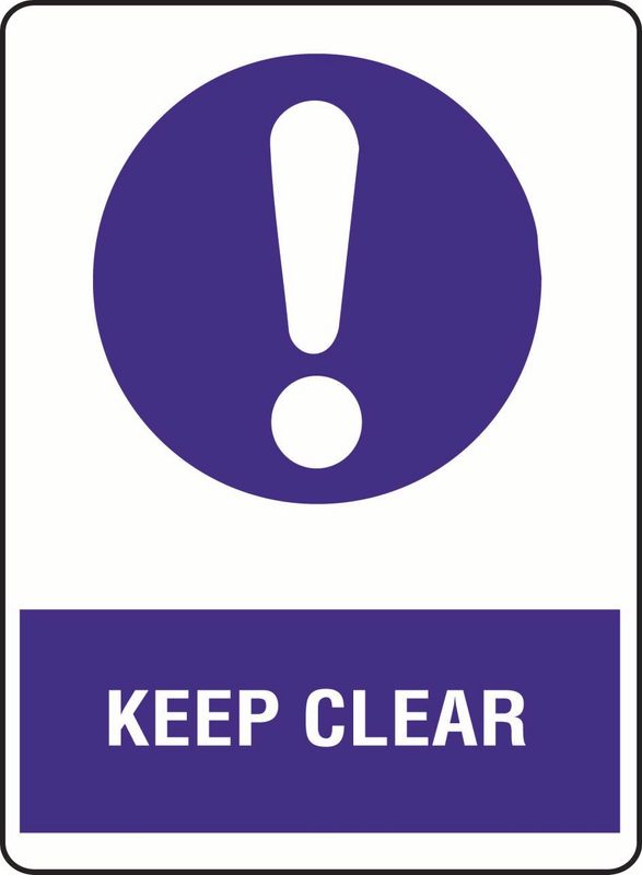 Keep Clear Sticker