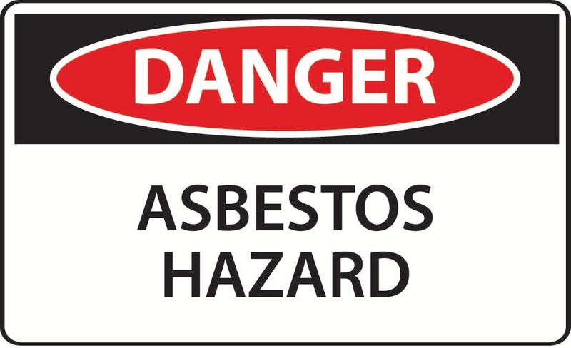 Danger Asbestos Hazard Sticker