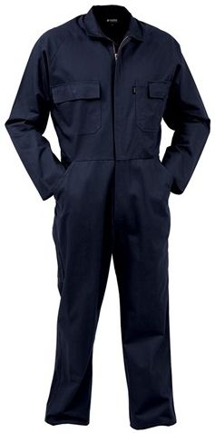 Bison 300gsm Cotton Zip Overall