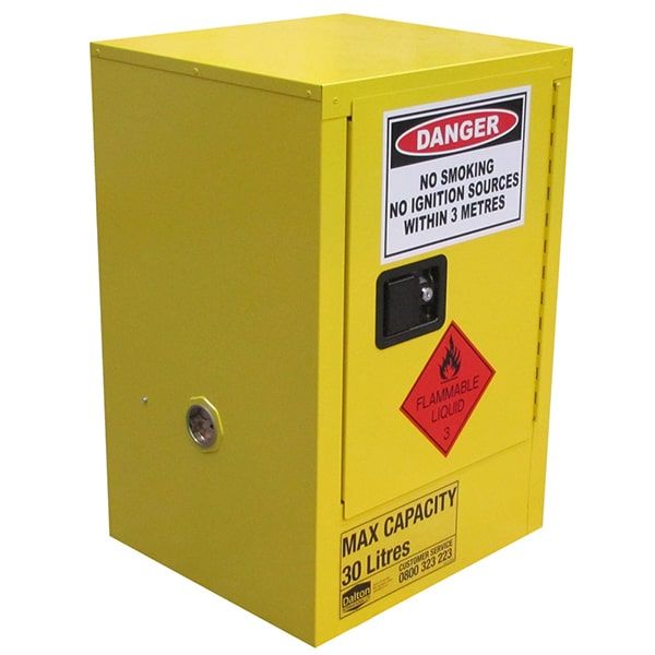 Flammable Storage Cabinet 1 Door, 1 Shelf  30L Class 3 Flammable Liquid