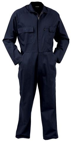 Bison 300gsm Cotton Zip Overall