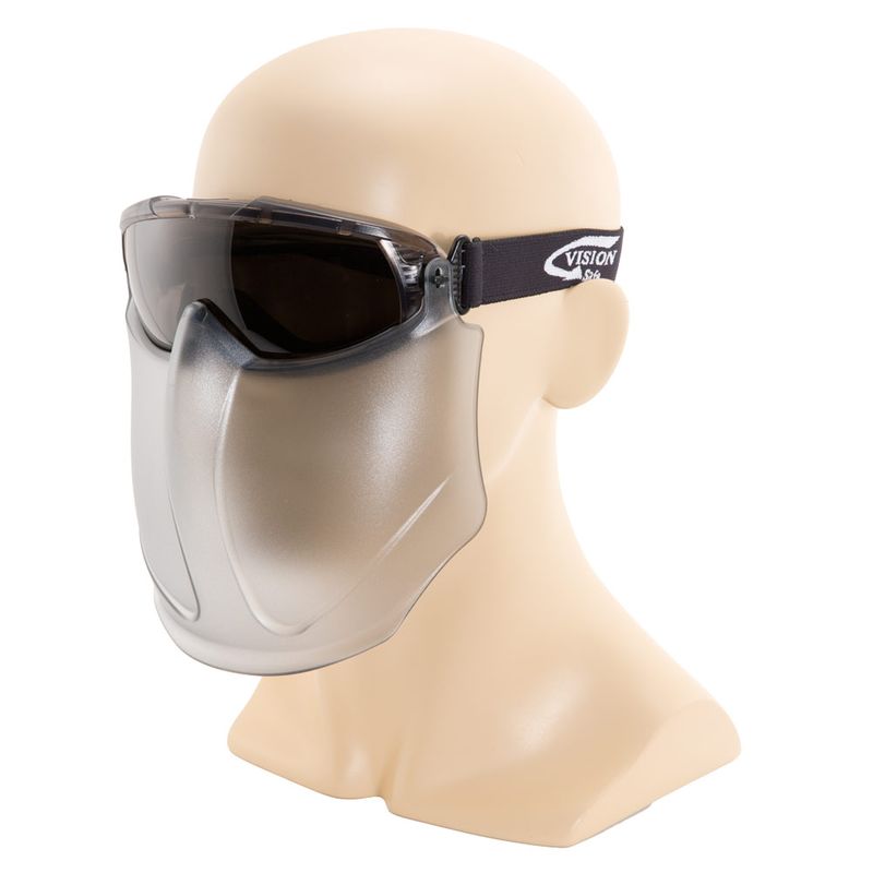 Vision Safe Garrison Goggle Foam Bound Grey Frame Smoke  A/F