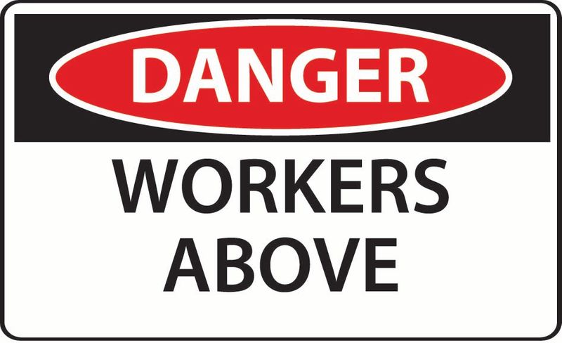 Danger Workers Above Coreflute