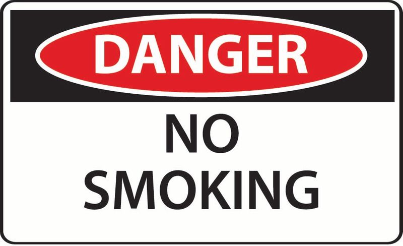 Danger No Smoking Coreflute