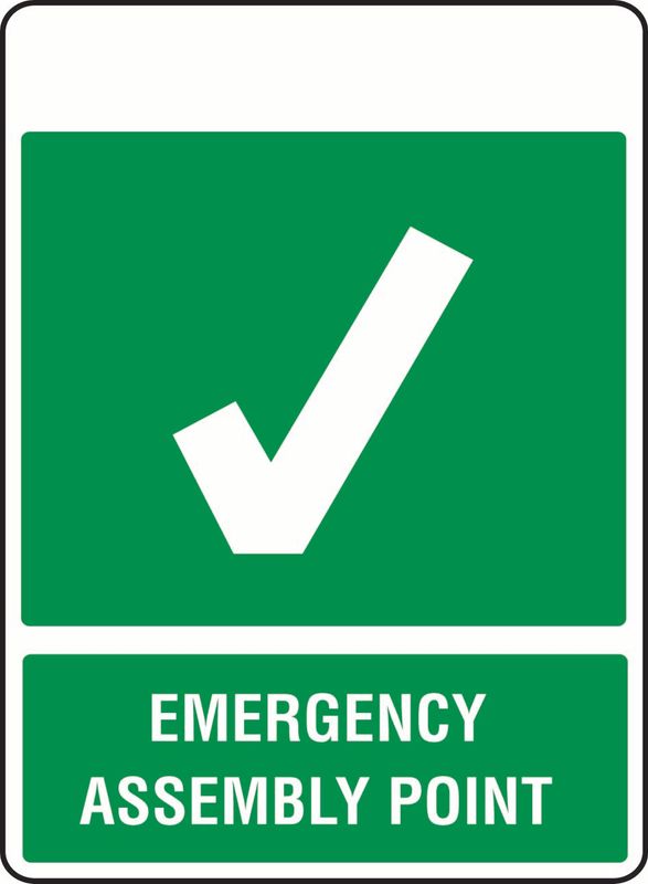 Emergency Assembly Point (Tick) PVC