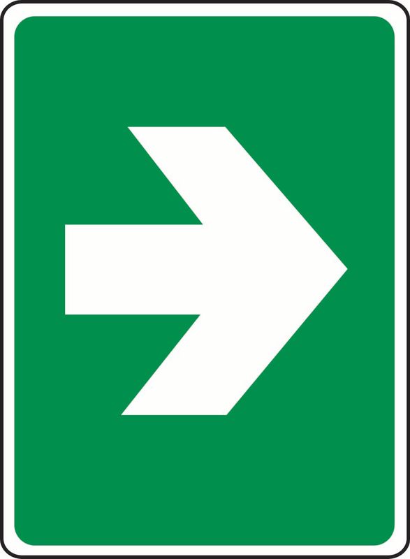 Right Arrow Sticker