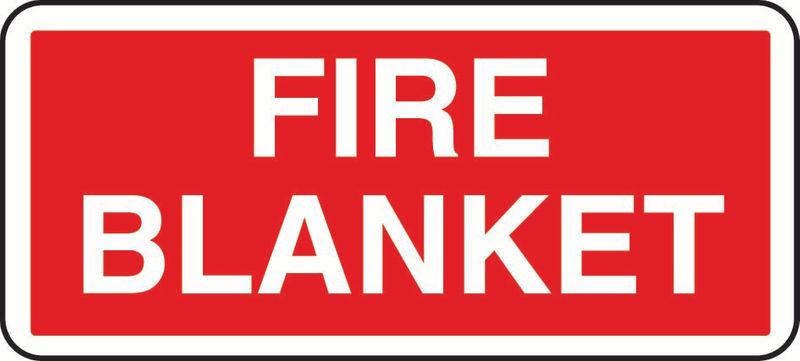 Fire Blanket Sticker
