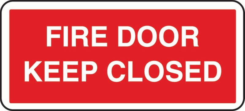 Fire Door Keep Closed Coreflute