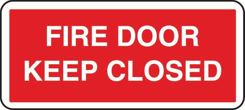 Fire Door Keep Closed Sticker