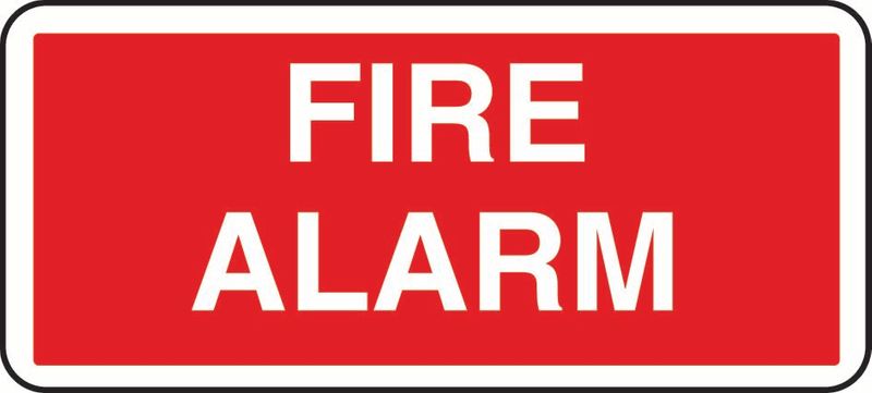 Fire Alarm Sticker