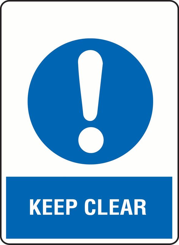 Keep Clear Sticker