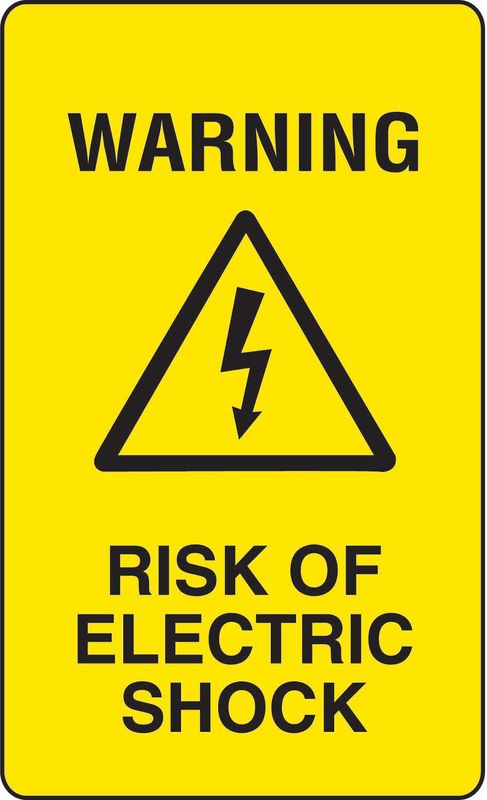 Warning Risk Of Electric Shock