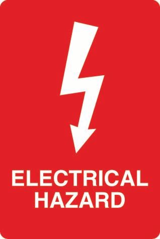 Electrical Hazard (Arrow) Coreflute