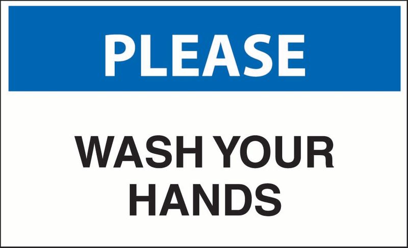 Please Wash Your Hands Sticker