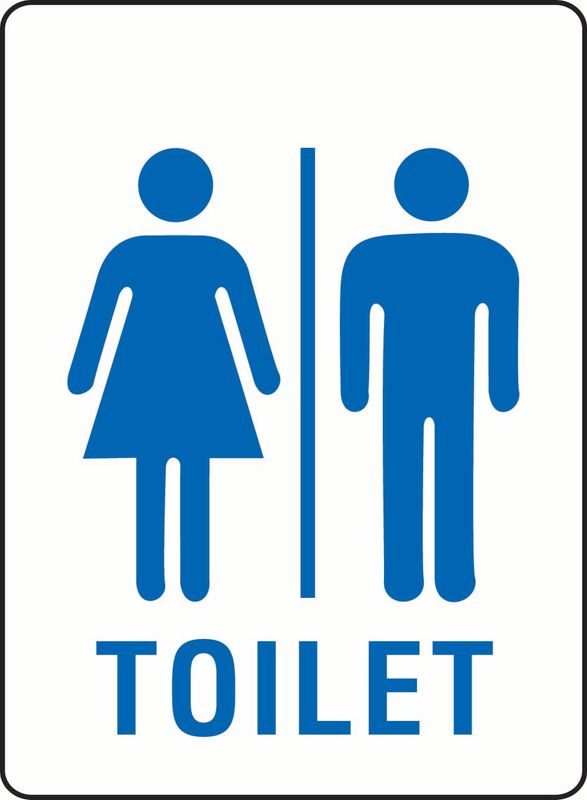 Toilet (Unisex) (Word Under Image) Sticker
