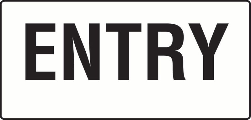 Entry Sticker