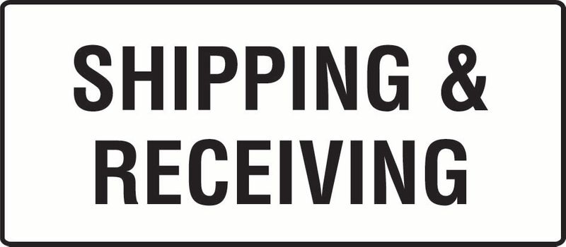 Shipping & Receiving Sticker