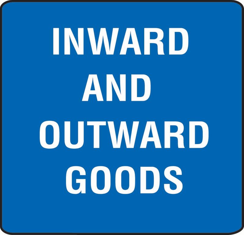 Inward And Outward Goods Sticker