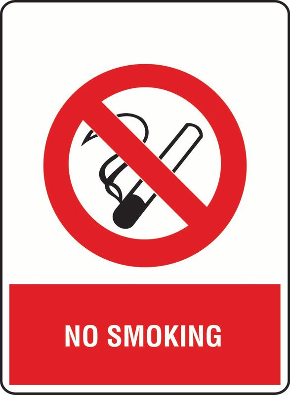 No Smoking Sticker
