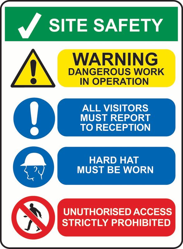 Site Safety, Warning… Sticker