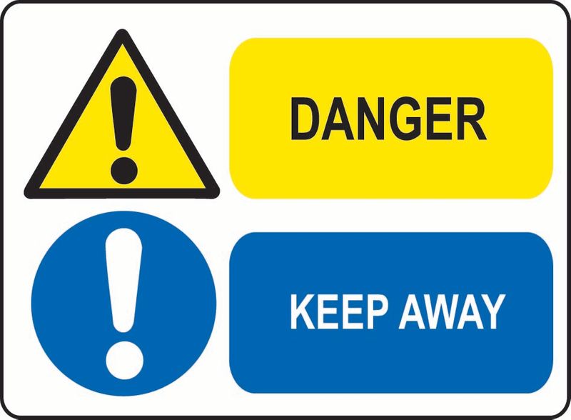 Danger, Keep Away Coreflute