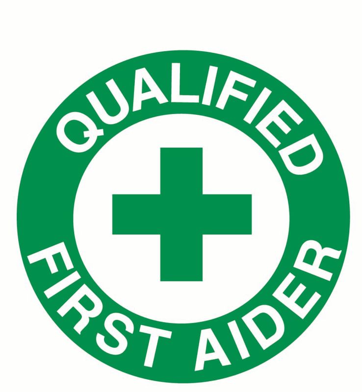 Qualified First Aider Sticker