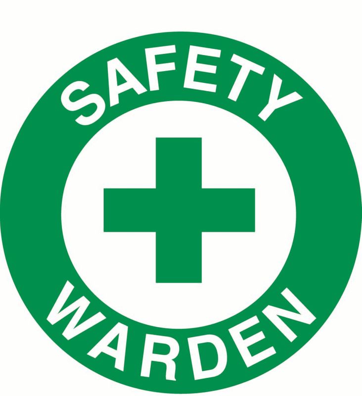 Safety Warden Sticker