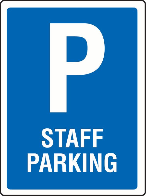 P Staff Parking Coreflute