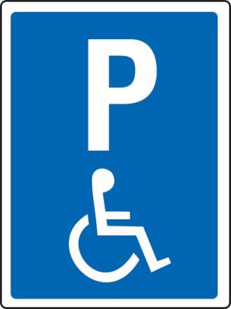 P (Wheelchair) Sticker