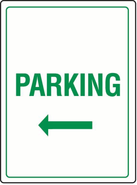 Parking (Left Arrow) Sticker