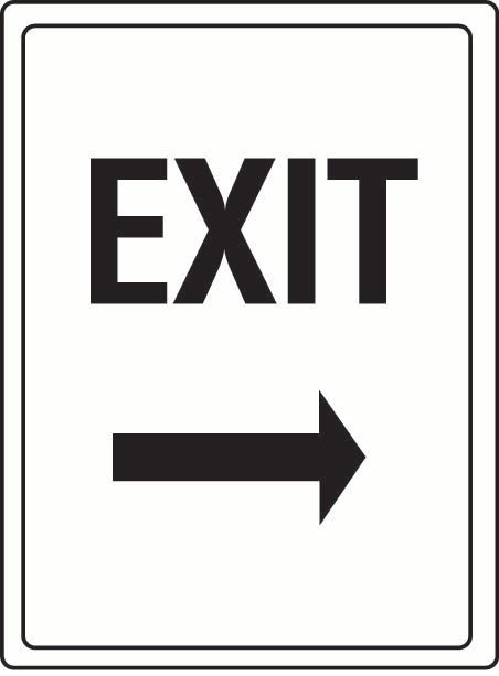 Exit (Right Arrow) Coreflute