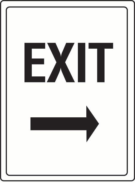 Exit (Right Arrow) Sticker