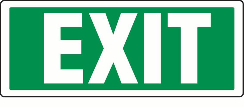 Exit Sticker