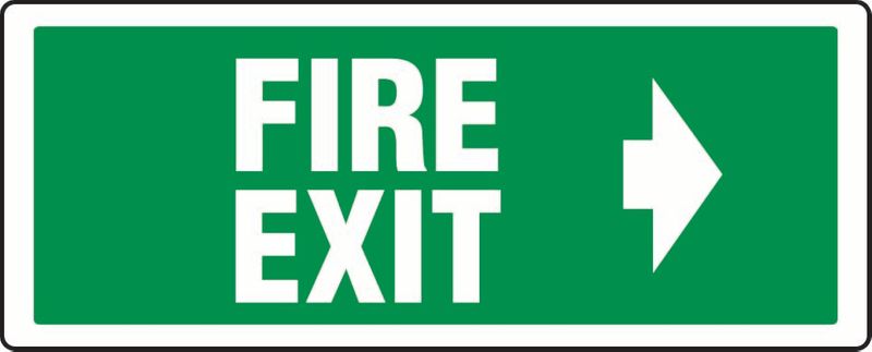 Fire Exit (Right Arrow) ACM