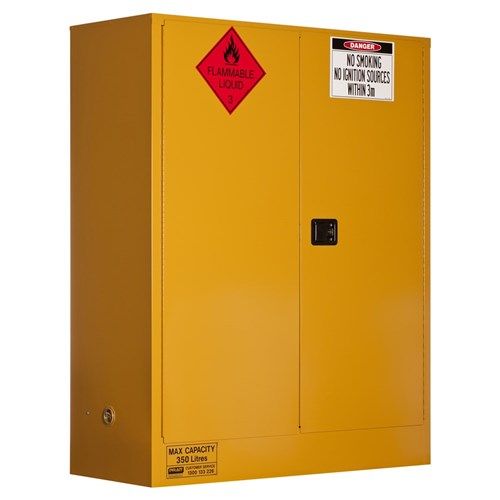 Flammable Storage Cabinet 350L 2 Door, 3 Shelf  250L Class 3 Flammable Liquid