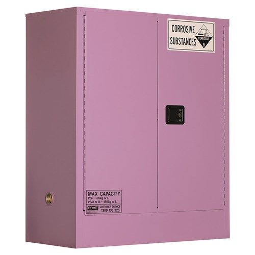 Corrosive Storage Cabinet 160L 2 Door, 2 Shelf Class 8 Corrosive Metal