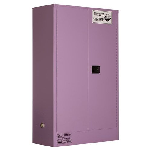 Corrosive Storage Cabinet 250L 2 Door, 3 Shelf Class 8 Corrosive Metal