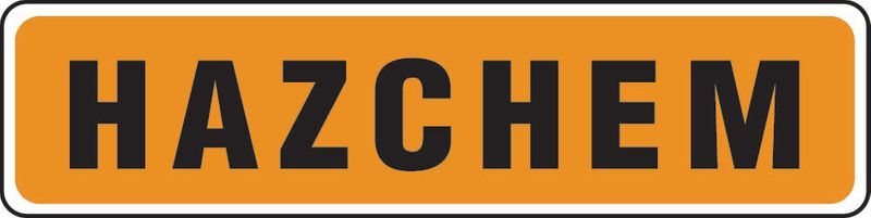 Hazchem Sticker
