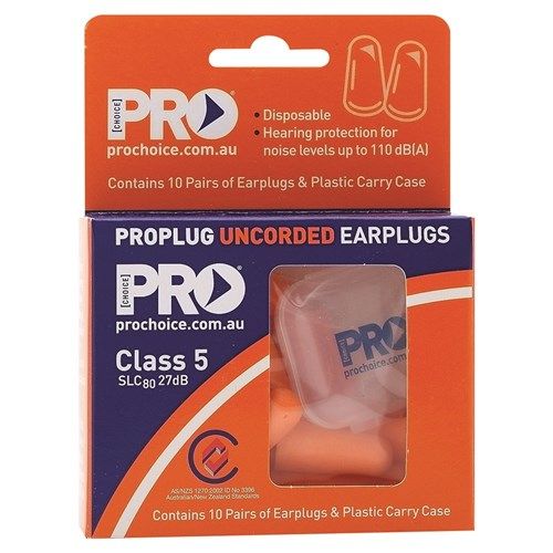 Pro Choice Probullet Disposable Uncorded Earplugs Pack 10