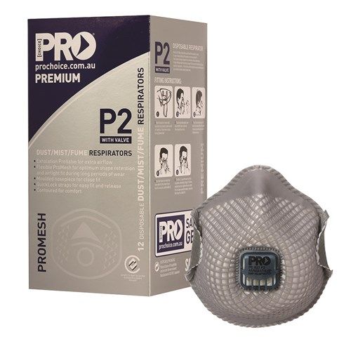 Promesh P2 + Valve Respirator Box 12