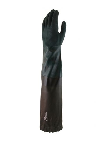 Lynn River Slurry Shoulder Length Gloves 600mm Black