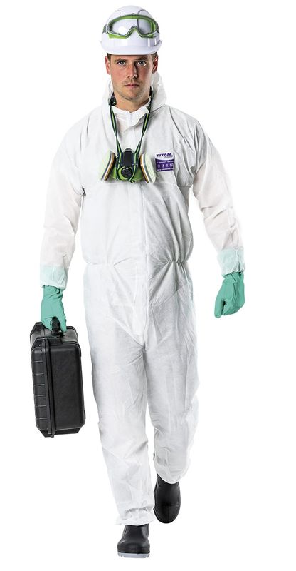 Esko Titan 340 SMS Type 5 And 6 Asbestos Polypropylene Coverall White