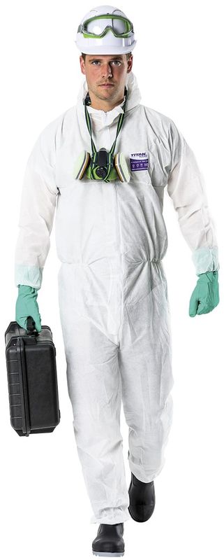 Esko Titan 340 SMS Type 5 And 6 Asbestos Polypropylene Coverall White