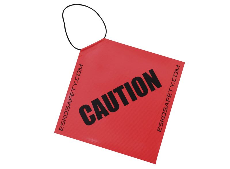 Esko Hi-Vis Caution Long Load Flag With Elastic Loop