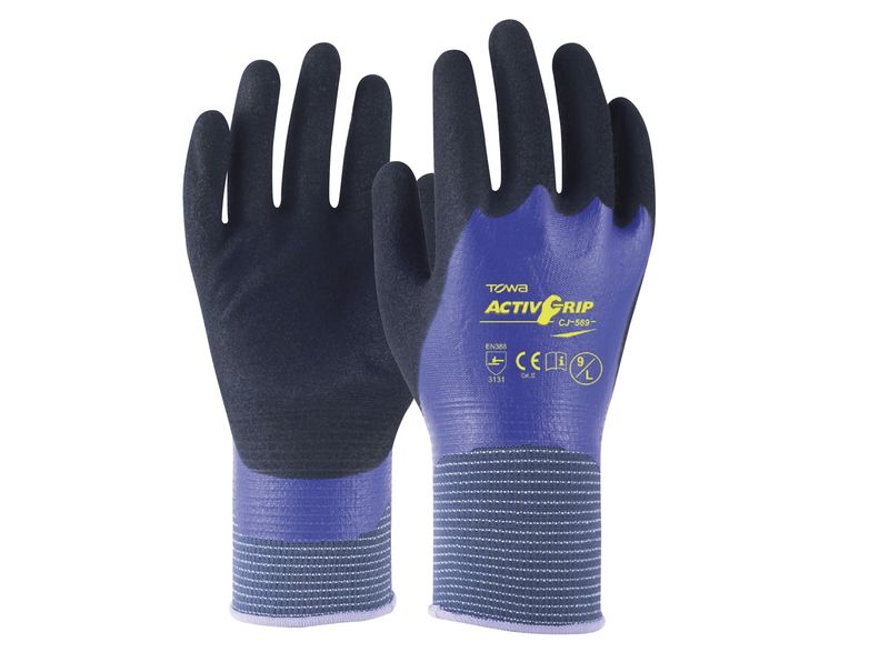 Esko Towa Activgrip 569 Fully Coated To Provide 360° Protection In Wet And Oily Conditions