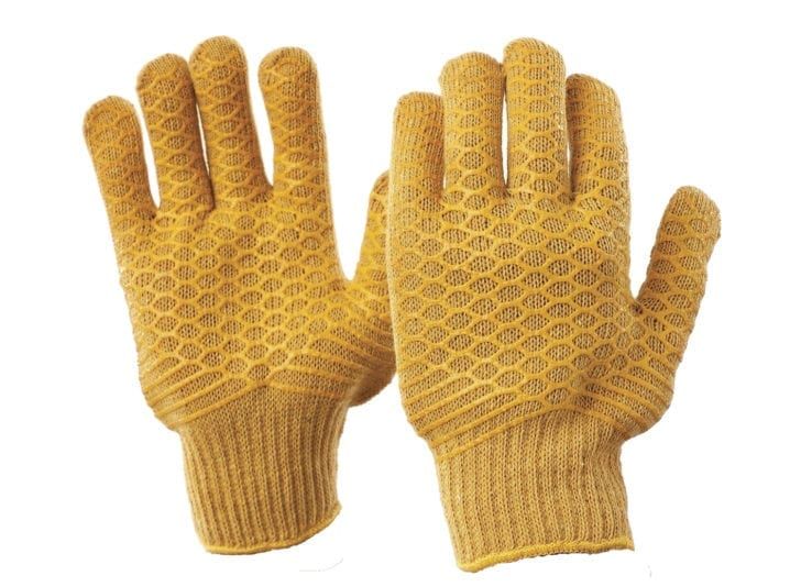 Esko PVC Honey Comb Patterned Specialty Coated Polycotton Yellow