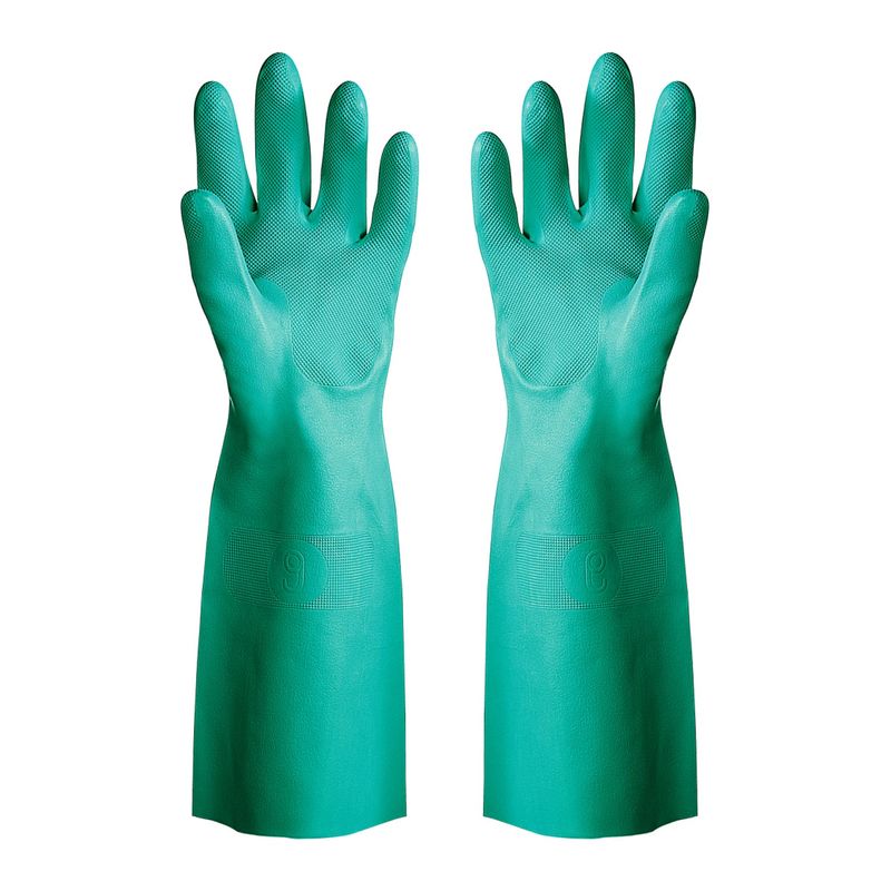 Esko Nitrile Chemical Gloves Premium Quality 45cm Long Unlined Green